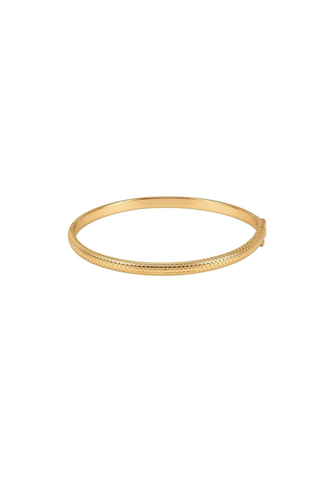 Snake Skin Bangle - Gold