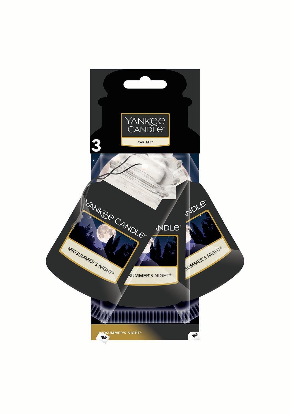 Yankee Candle Car Freshener Set of 3 - Midsummer Night 1 Shaws Department Stores