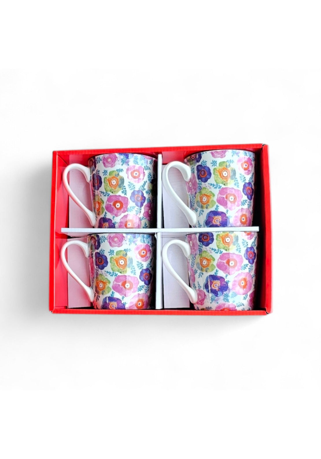 Shannonbridge Pottery Retro Set Of 4 Mugs - Retro 1 Shaws Department Stores