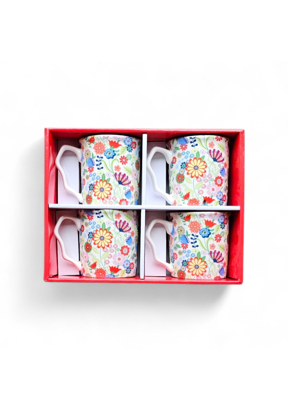 Shannonbridge Pottery Ditsy Flowery Set Of 4 Mugs - Ditsy Floral 1 Shaws Department Stores