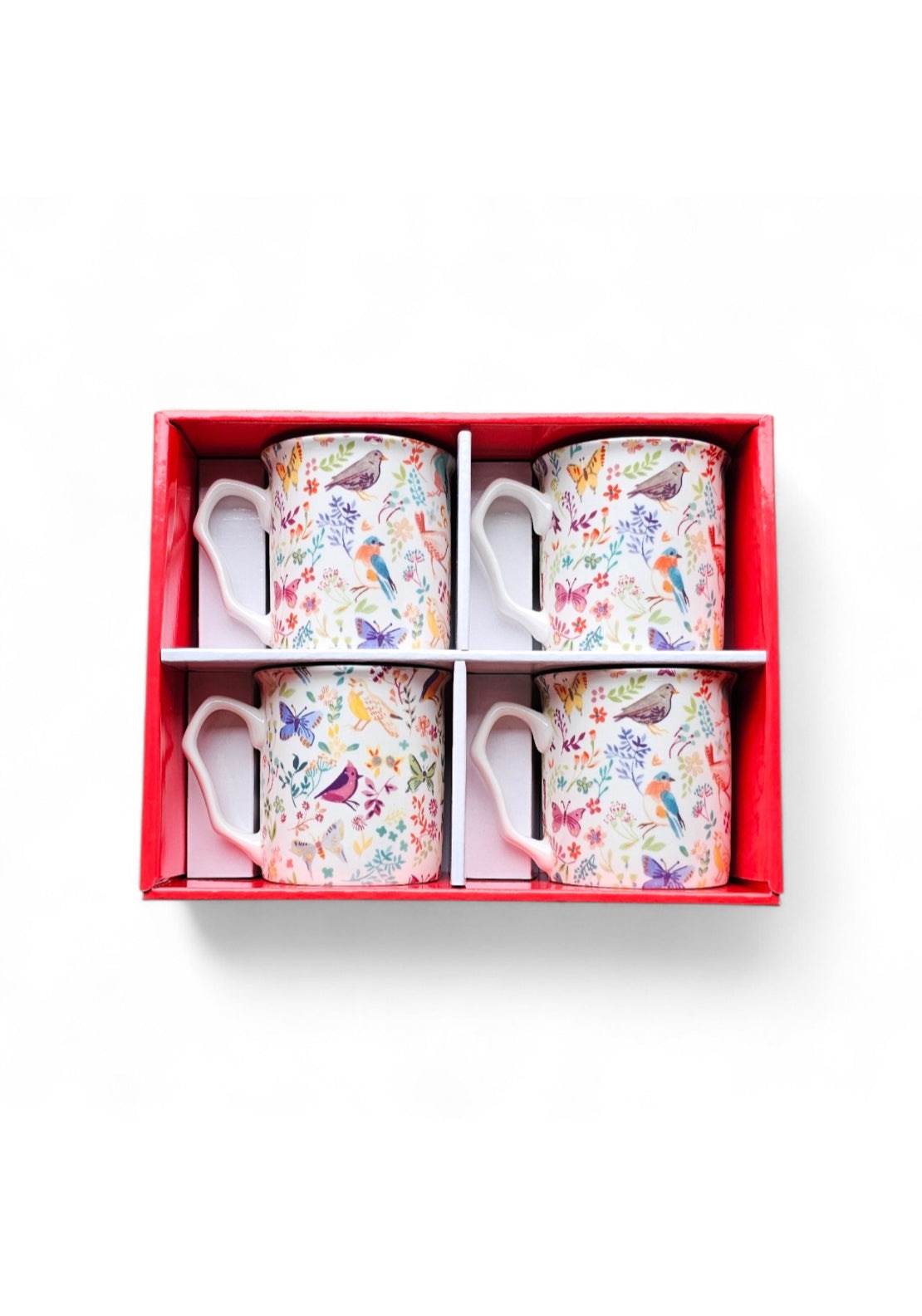 Shannonbridge Pottery Bird Paradise Set Of 4 Mugs - Bird Paradise 1 Shaws Department Stores