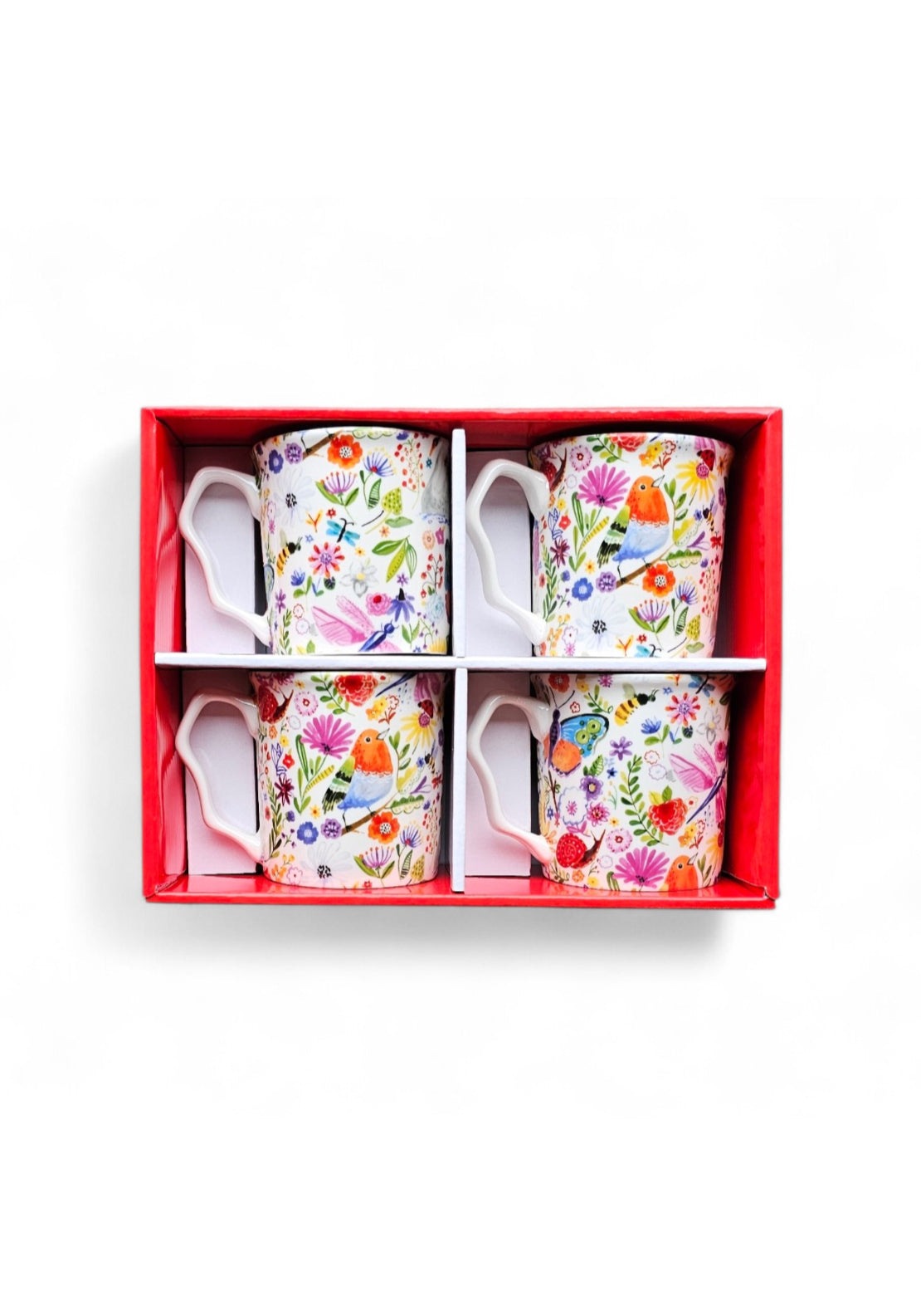 Shannonbridge Pottery Swan Garden Set Of 4 Mugs - Multi 1 Shaws Department Stores