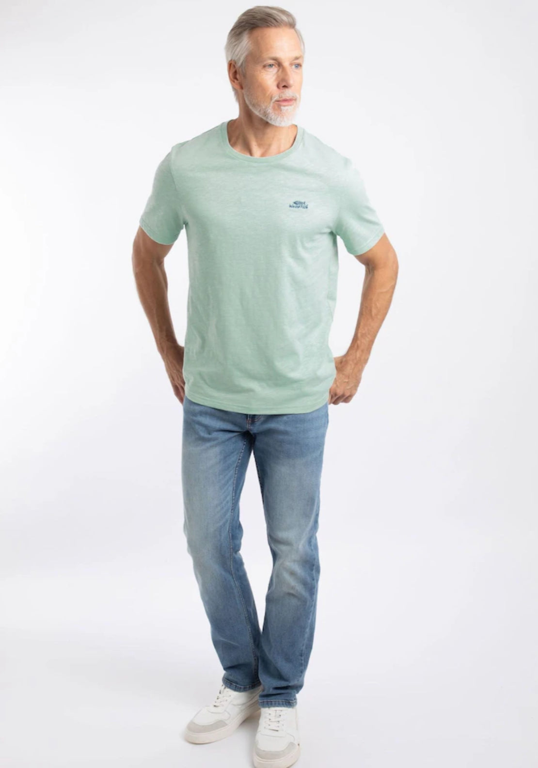 Weird Fish 100% Cotton Fish Branded T-Shirt - Green 3 Shaws Department Stores