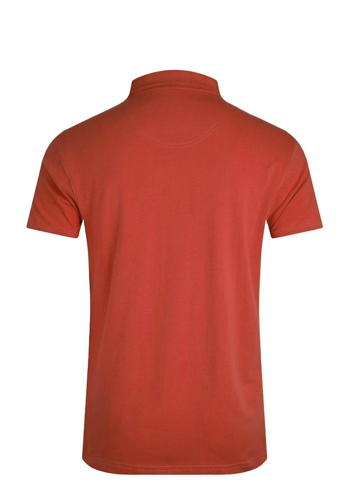 Weird Fish Miles Organic Pique Polo - Burnt Henna 6 Shaws Department Stores