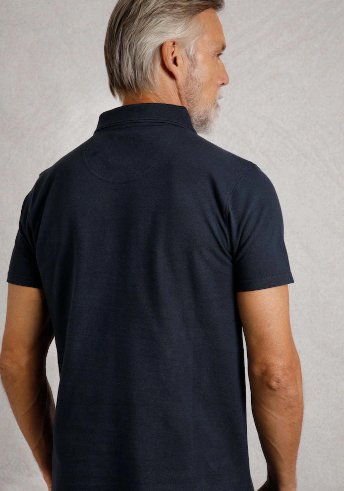 Weird Fish 100% Cotton Miles Pique Polo Shirt - Navy 2 Shaws Department Stores