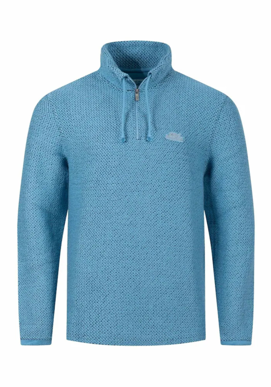 Weird Fish Cruiser 1/4 Zip Macaroni Sweatshirt - Blue 6 Shaws Department Stores