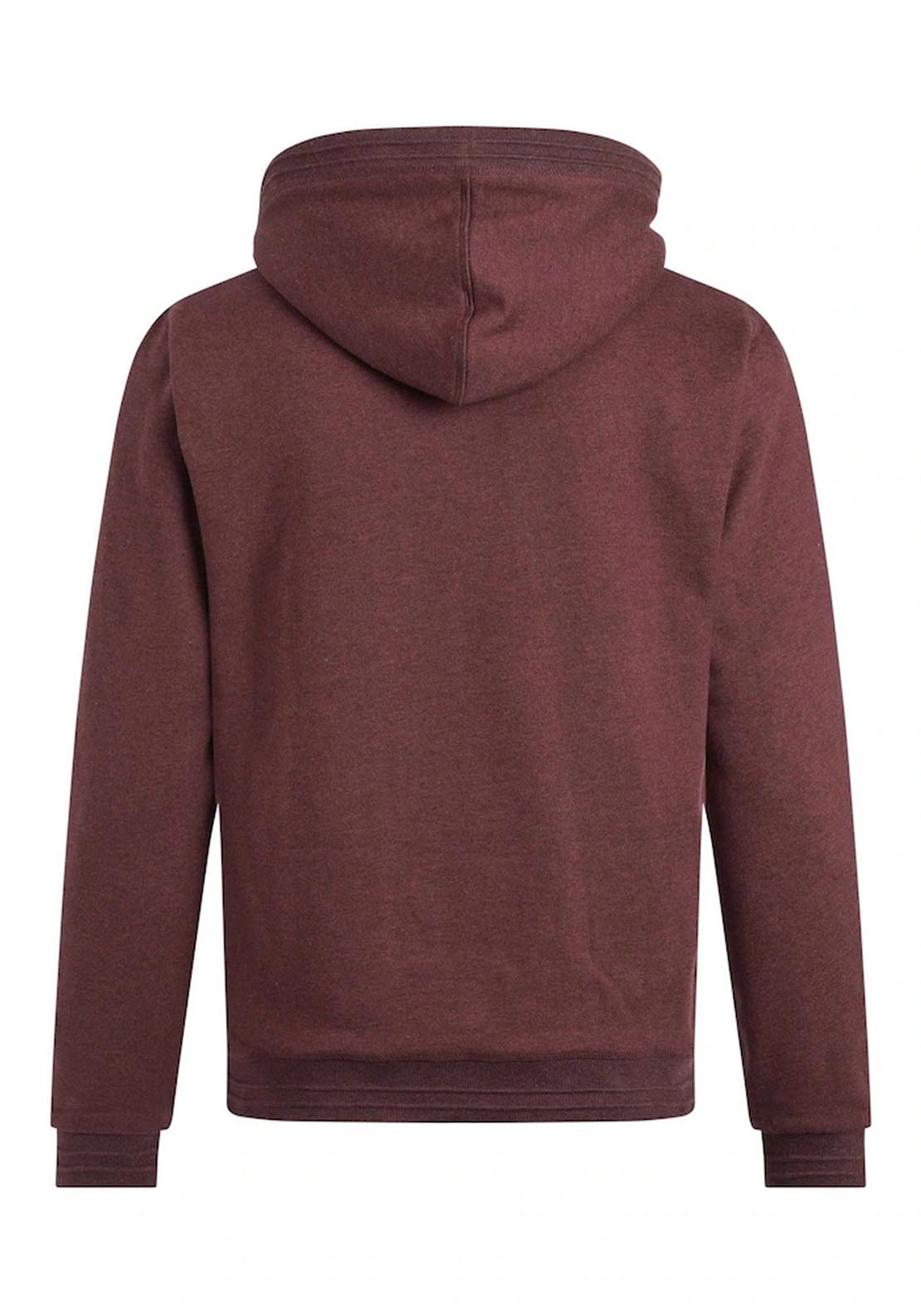 Weird Fish Camborne Borg Bonded Zip Thru Hoodie - Bitter Choclate 8 Shaws Department Stores