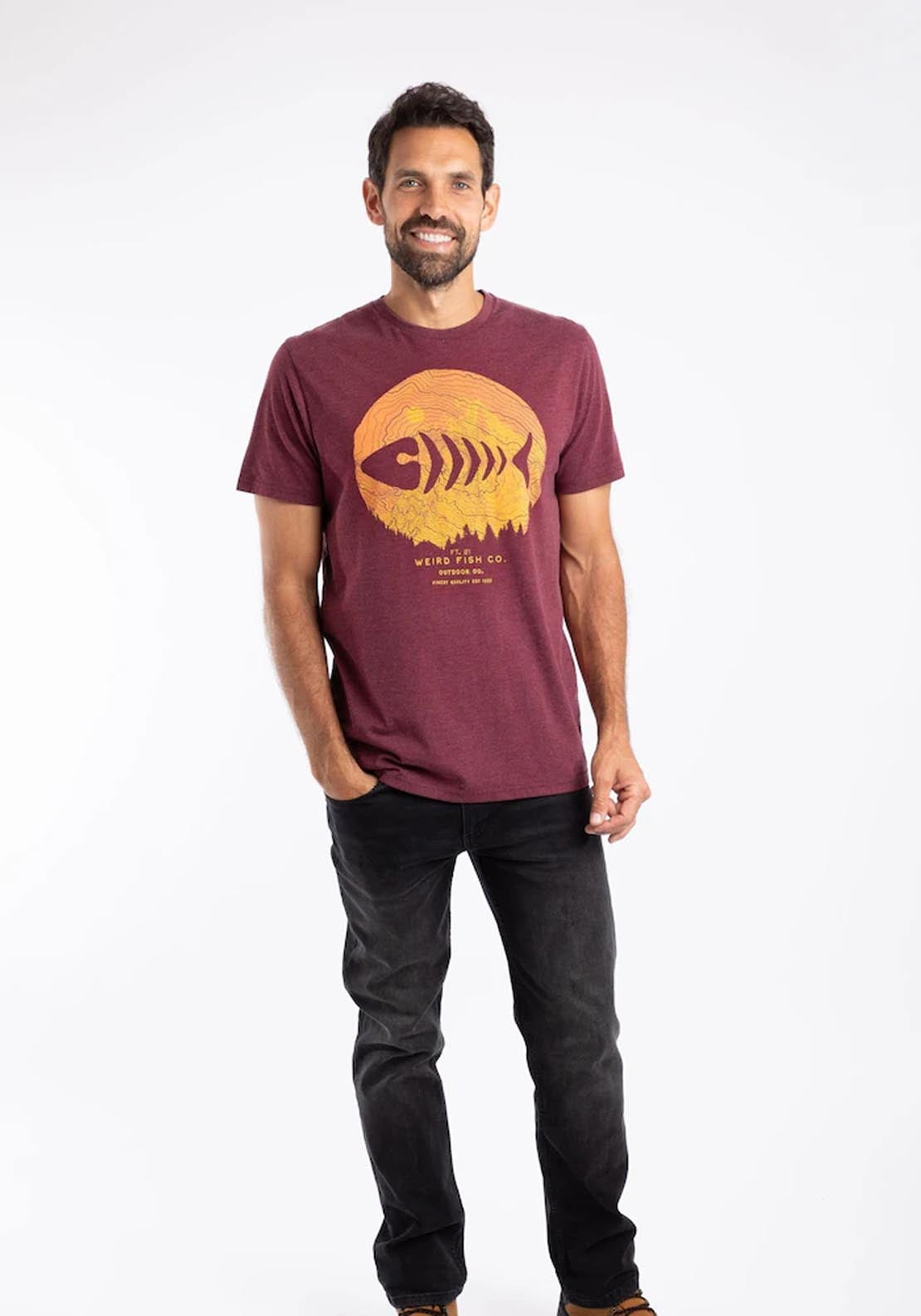 Weird Fish Explorer Eco Graphic T-Shirt - Purple 4 Shaws Department Stores