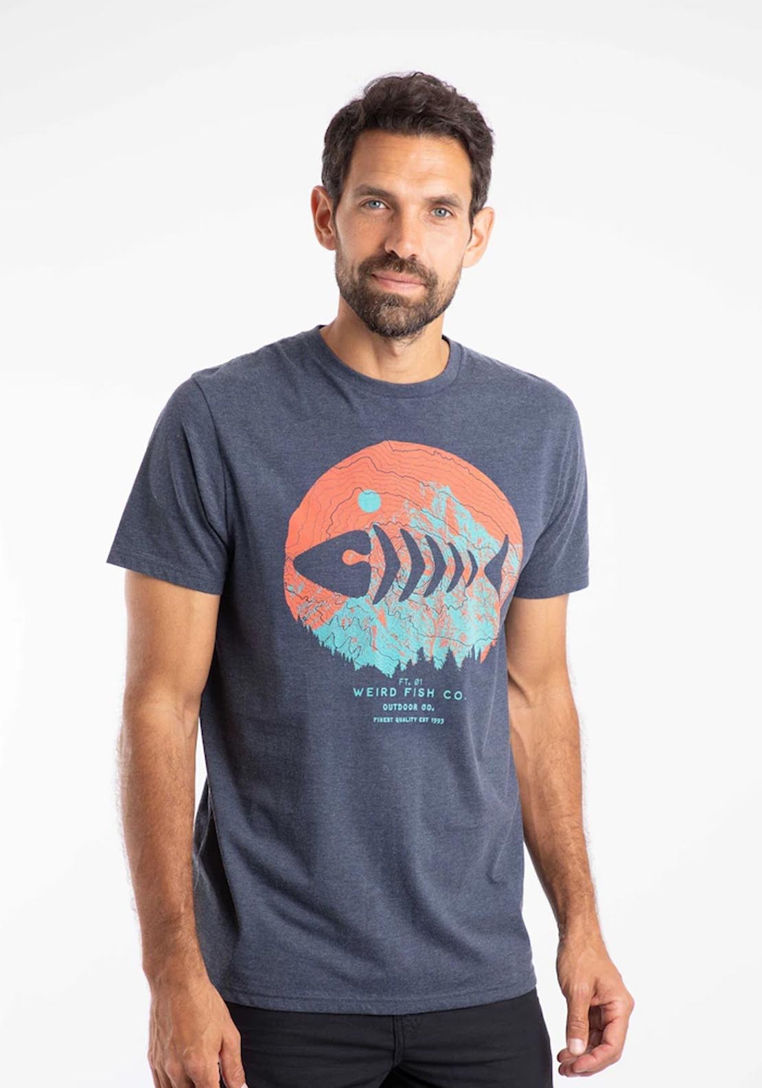 Weird Fish Explorer Eco Graphic T-Shirt - Blue 1 Shaws Department Stores