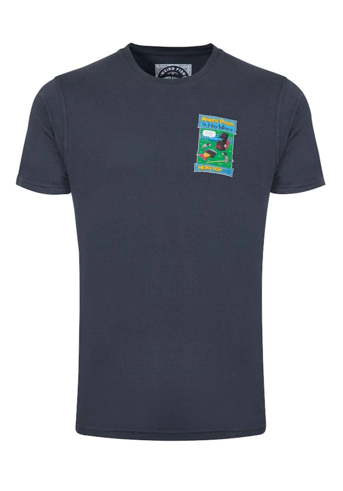 Weird Fish 100% Cotton Holy Whale Back Print Artist T-Shirt - Navy 4 Shaws Department Stores