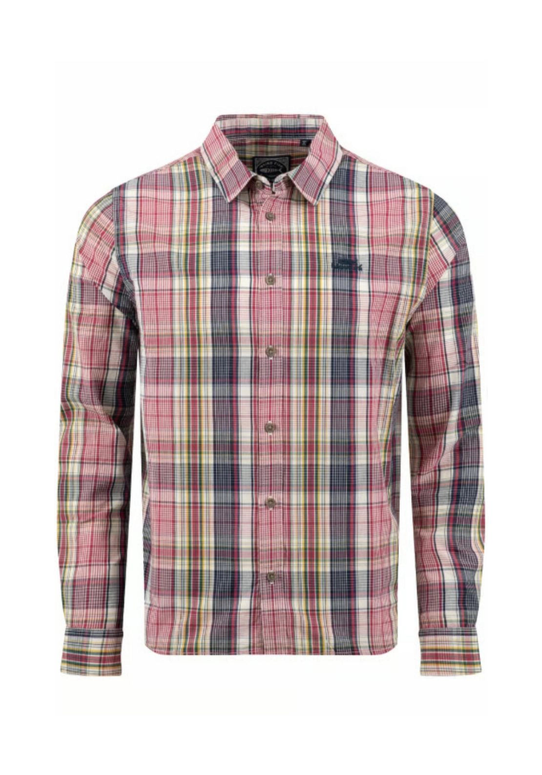 Weird Fish Lando Check Shirt - Crushed Berry 3 Shaws Department Stores