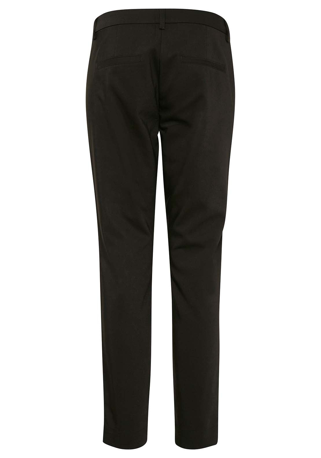 Fransa Mid Rise Trousers - Black 5 Shaws Department Stores