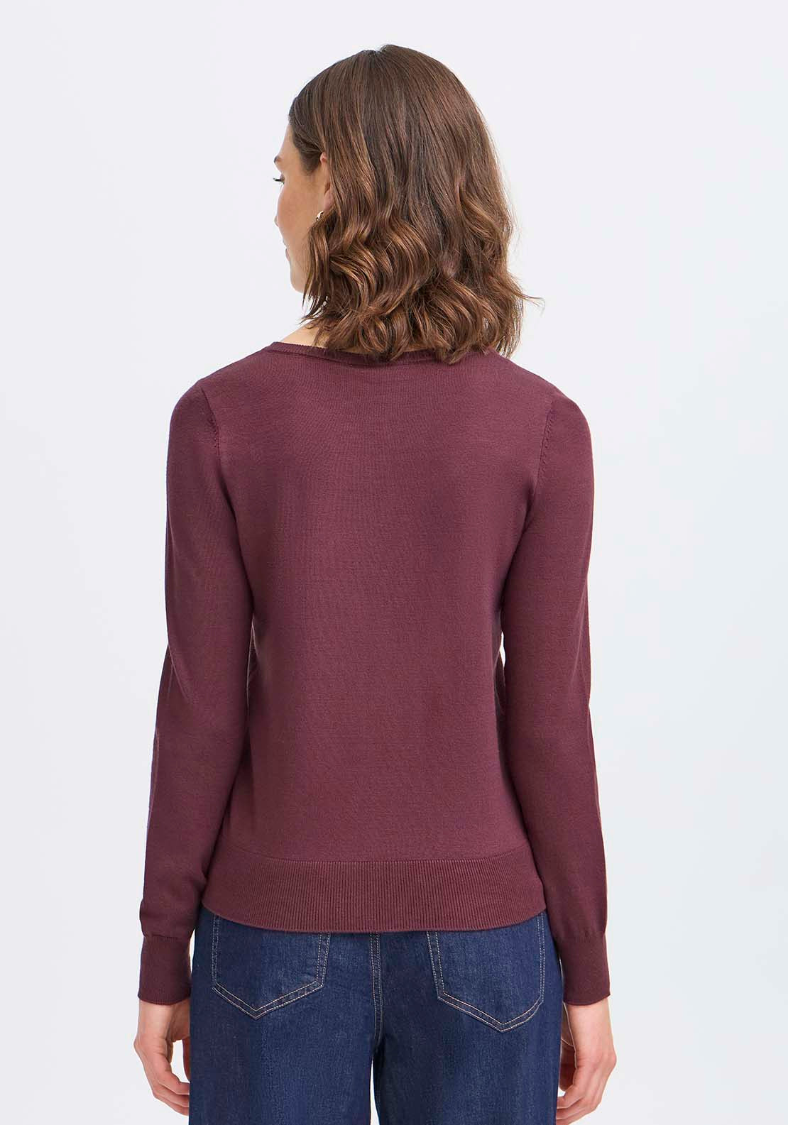 Long Sleeve Cardigan - Brown