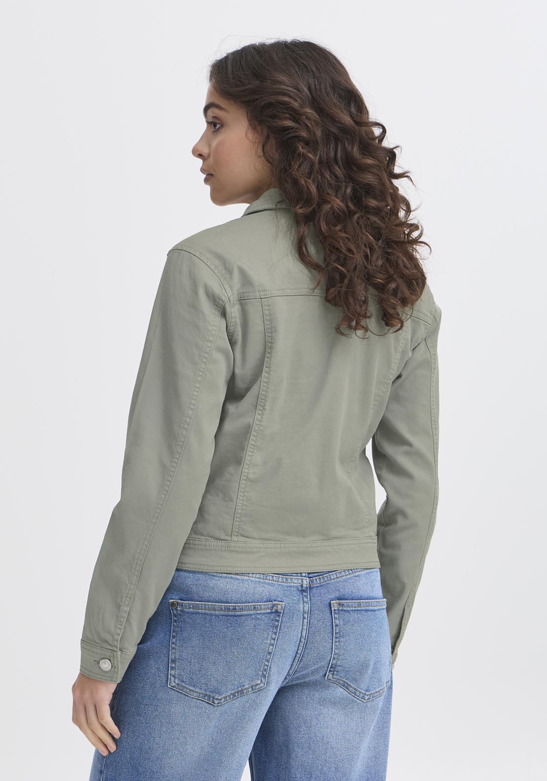 Fransa Votwill jacket - Green 2 Shaws Department Stores