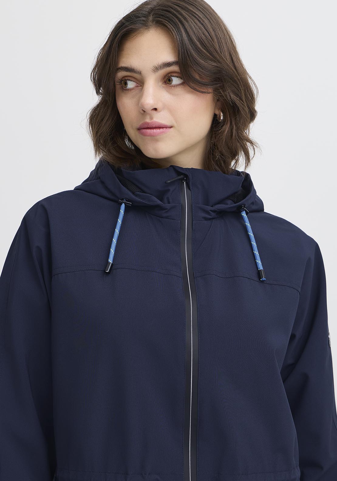 Fransa Casual Jacket - Navy Blazer 2 Shaws Department Stores