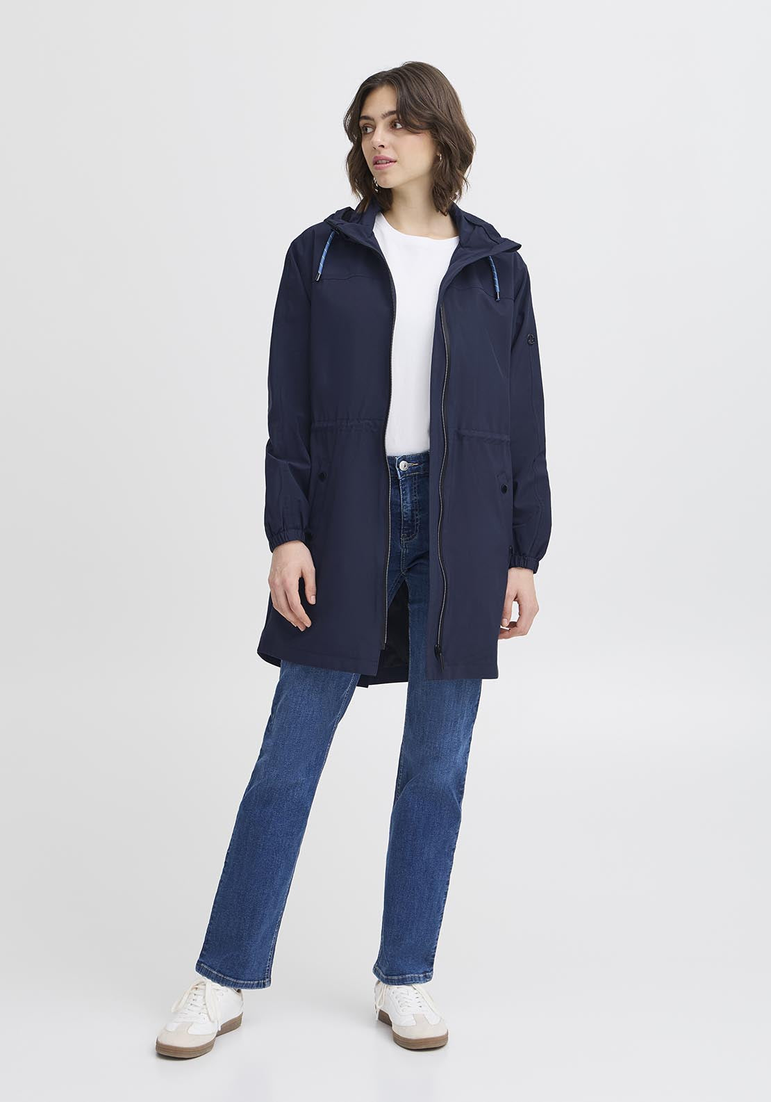 Fransa Casual Jacket - Navy Blazer 1 Shaws Department Stores