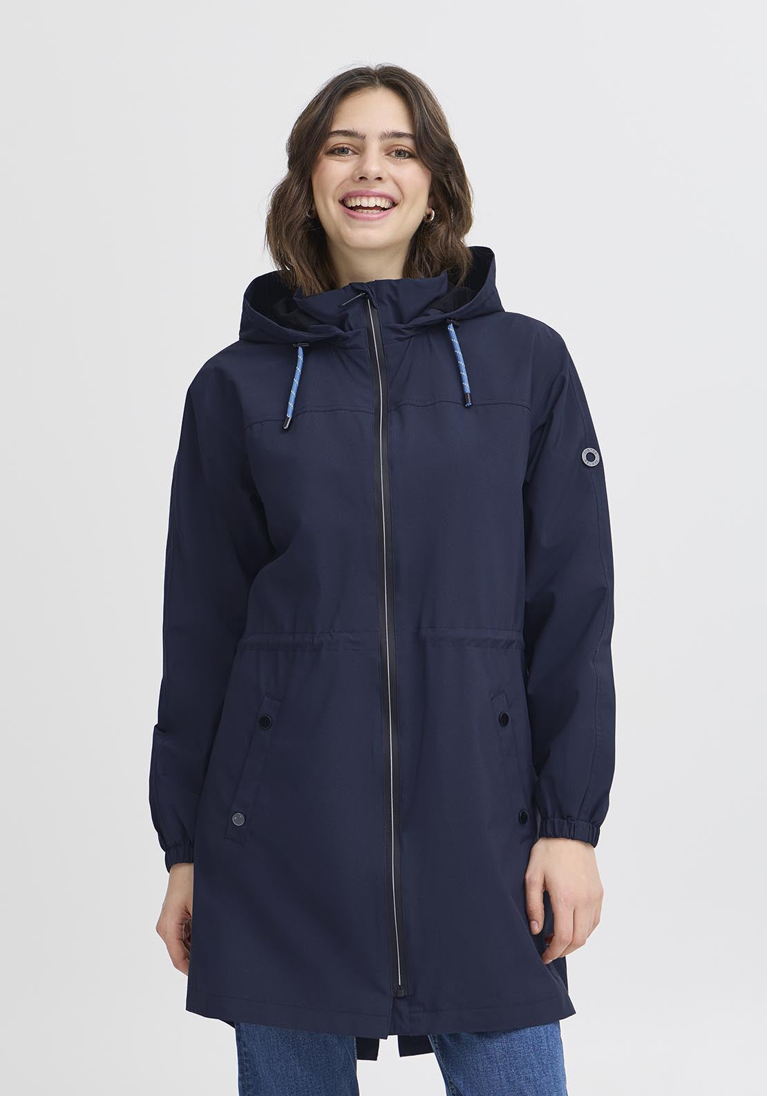 Fransa Casual Jacket - Navy Blazer 3 Shaws Department Stores