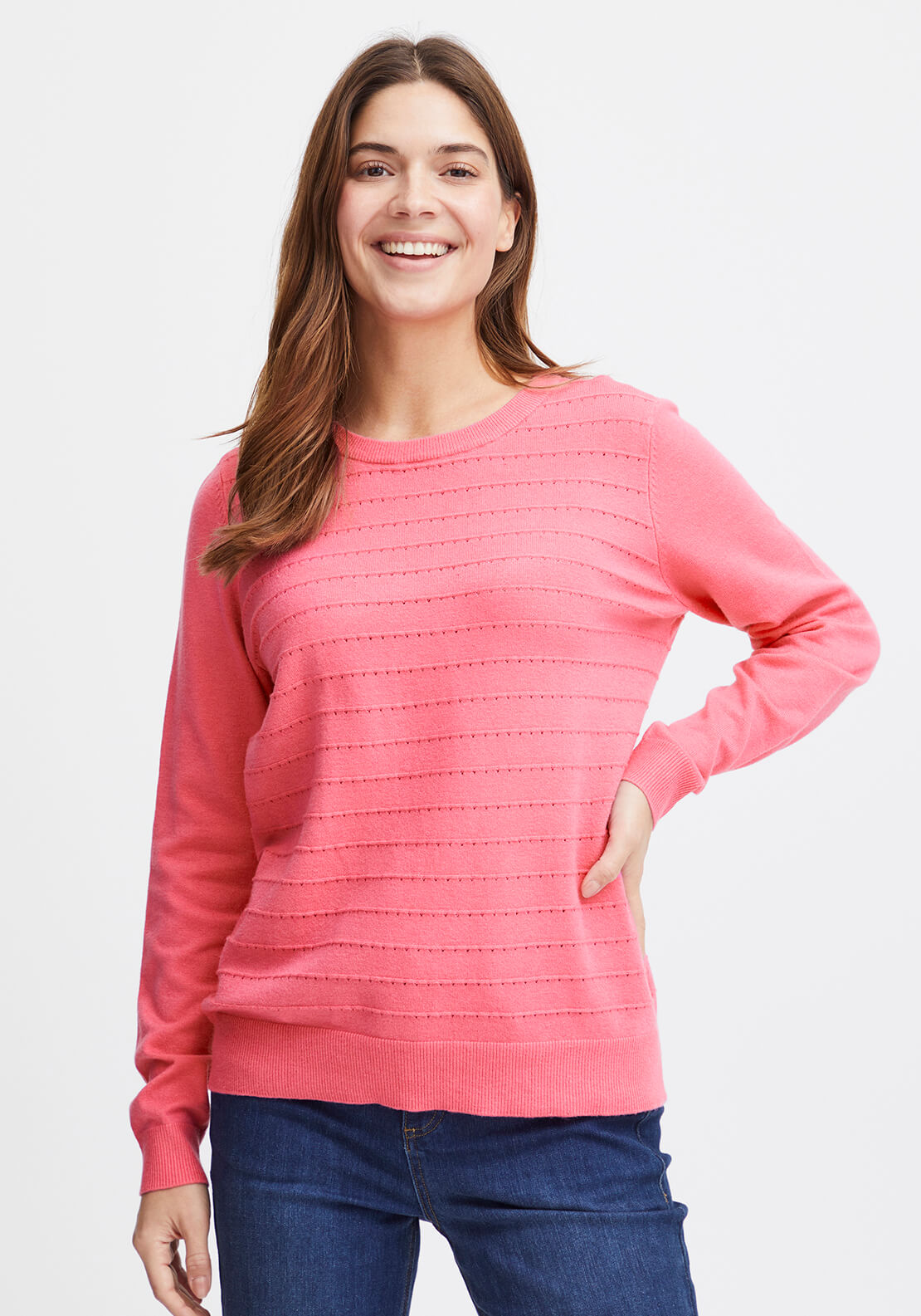 Fransa Knit Pullover 1 Shaws Department Stores