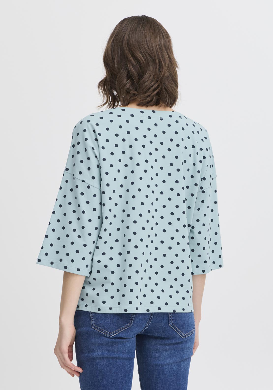 Fransa Pos Long Sleeve T-Shirt - Blue 10 Shaws Department Stores