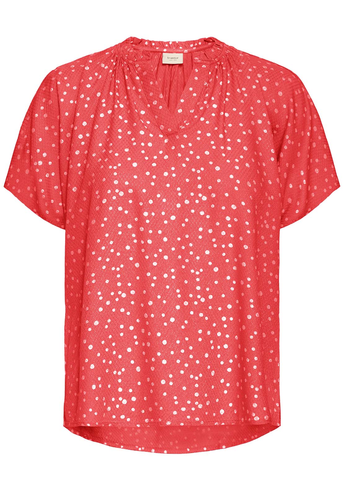 Fransa Casual Cap Sleeve Blouse - Pink 5 Shaws Department Stores