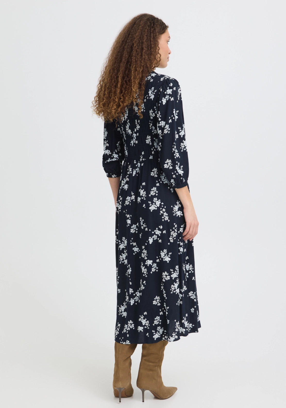 Light Woven Dress - Scatter Floral Salute