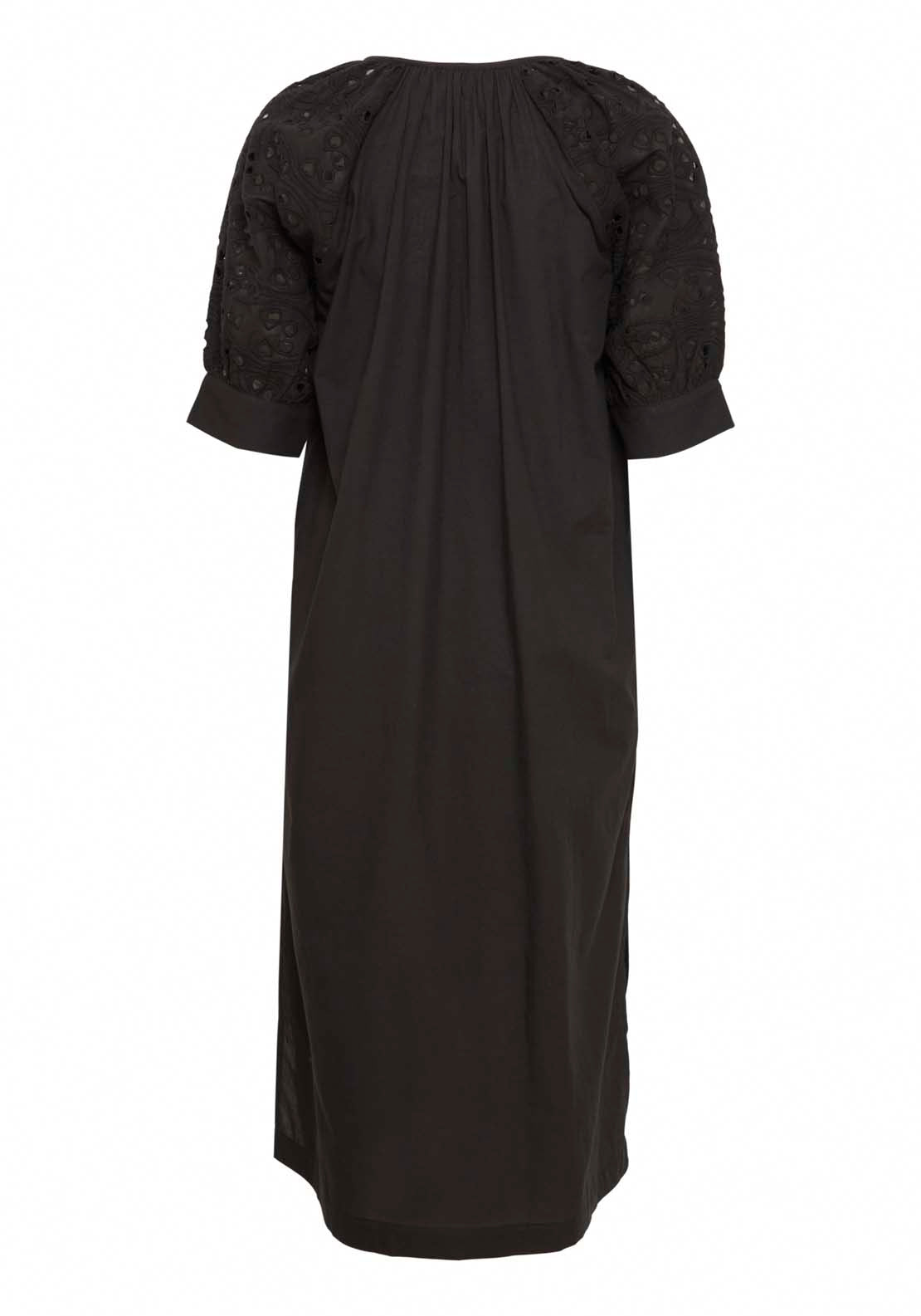 Fransa Light Woven Dress - Black 3 Shaws Department Stores