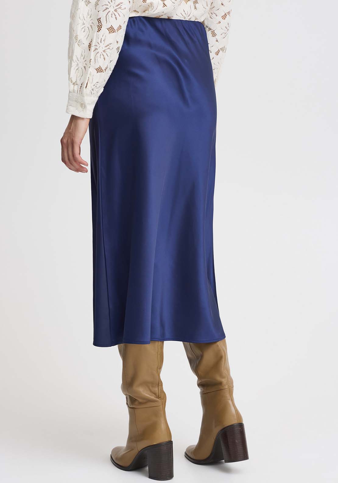 Fransa Casual Midi Skirt - Vintage Indigo 3 Shaws Department Stores