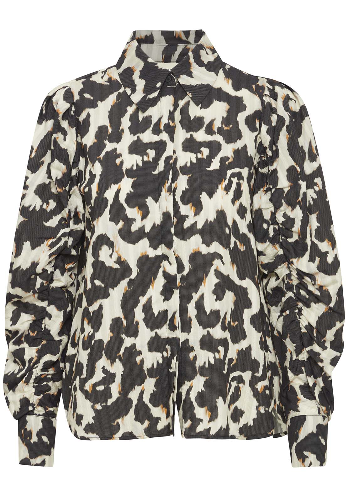 Fransa Long Sleeve Blouse - Black 7 Shaws Department Stores
