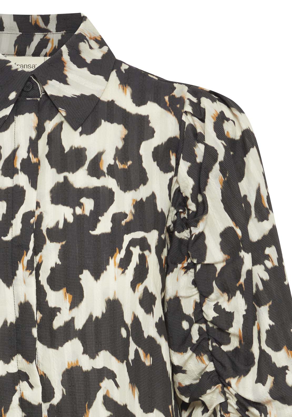 Fransa Long Sleeve Blouse - Black 8 Shaws Department Stores
