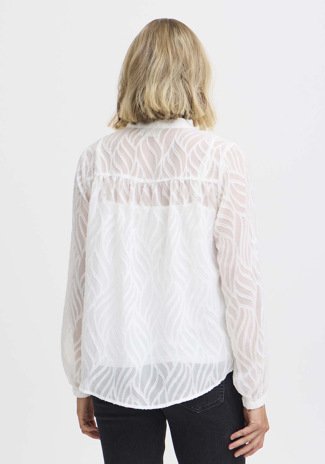 Fransa Long Sleeve Woven Shirt - Antique 5 Shaws Department Stores