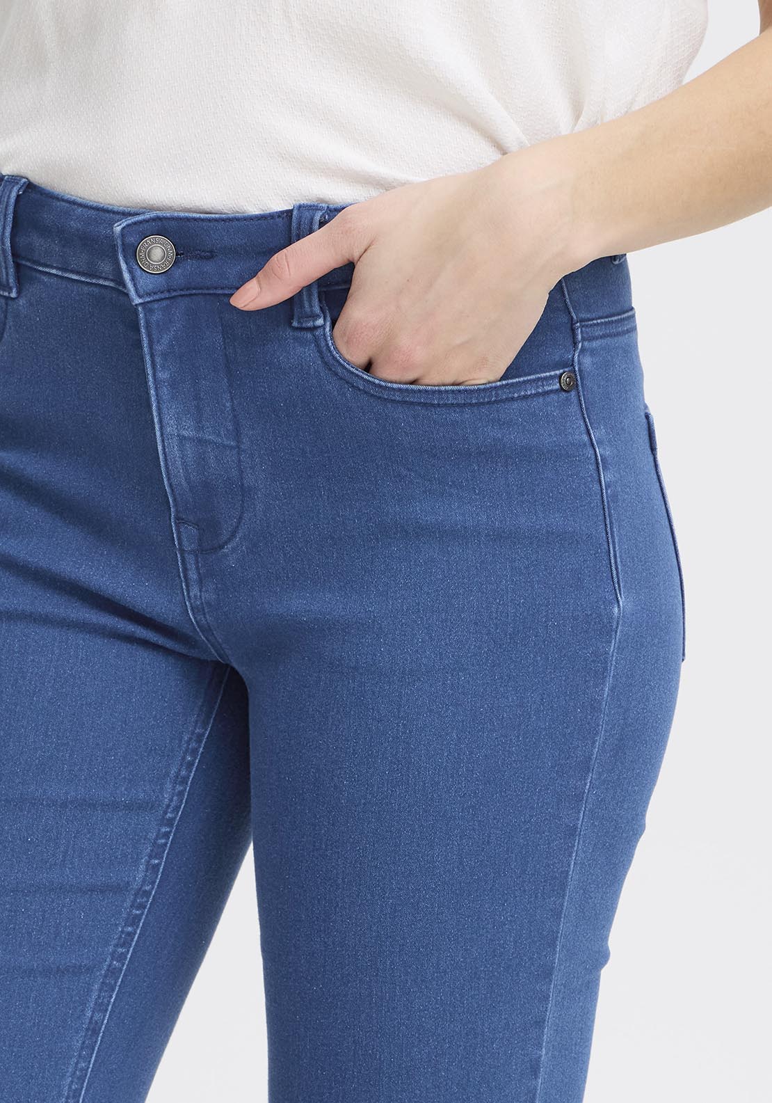 Fransa Denim Jeans - Mid Blue Denim 5 Shaws Department Stores