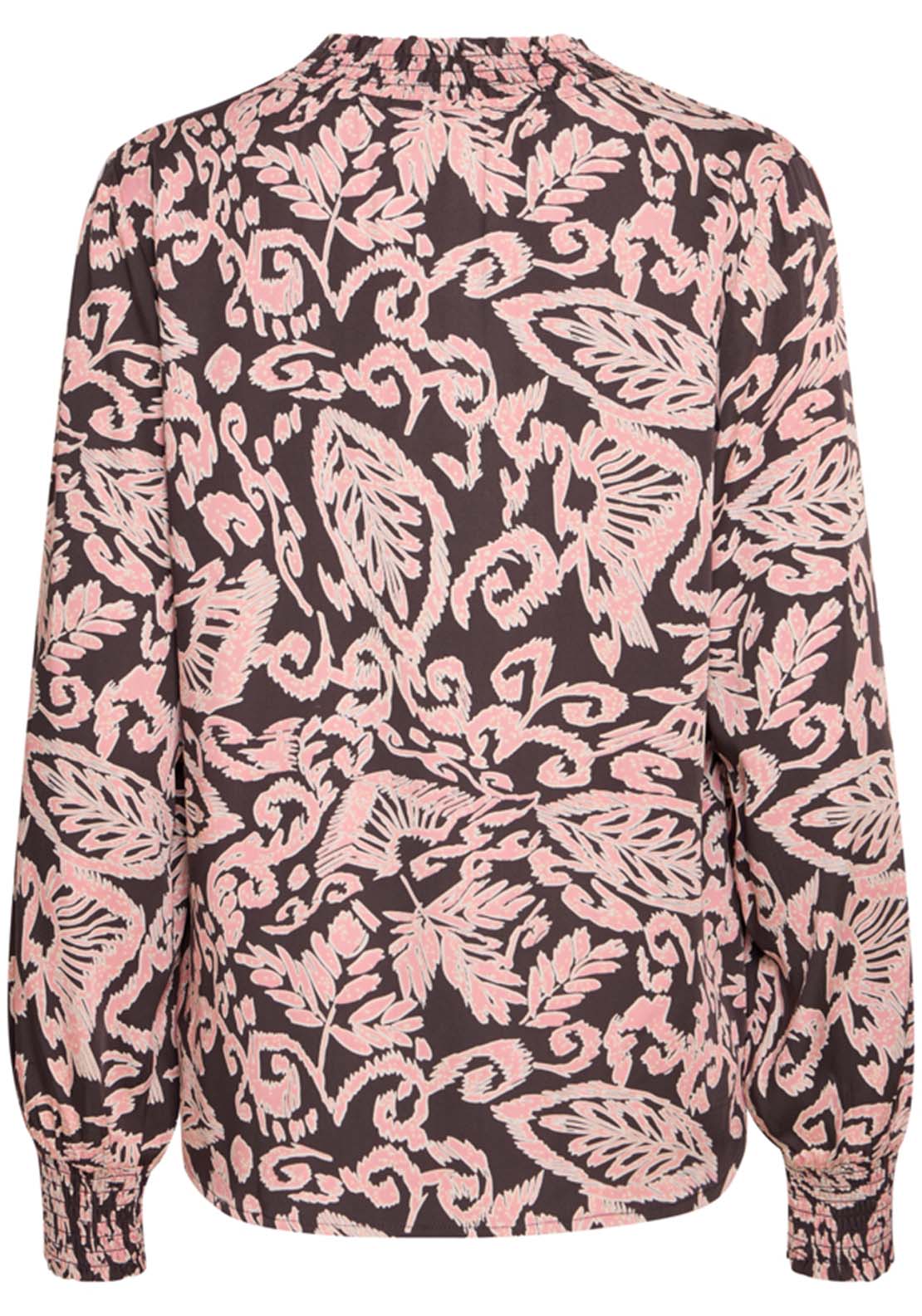 Fransa Long Sleeve Blouse - Phantom 3 Shaws Department Stores