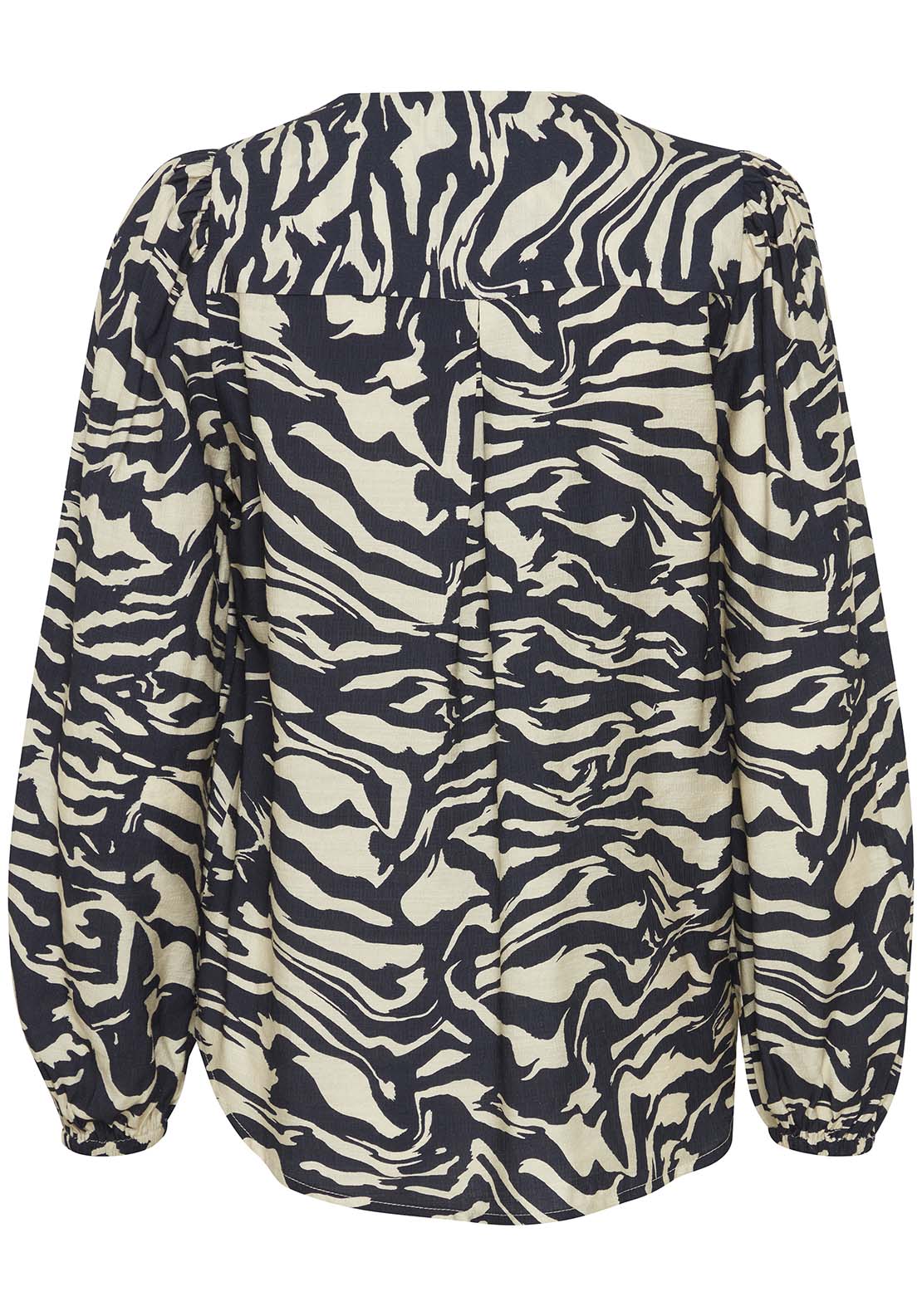 Fransa Long Sleeve Blouse - Navy Blazer 6 Shaws Department Stores