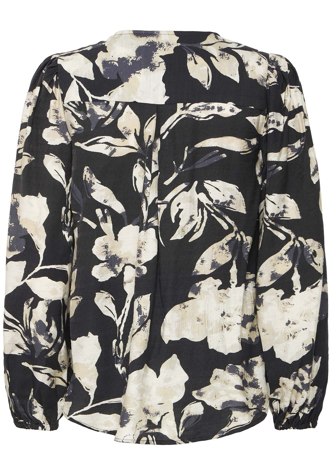Long Sleeve Blouse - Dis Floral Black
