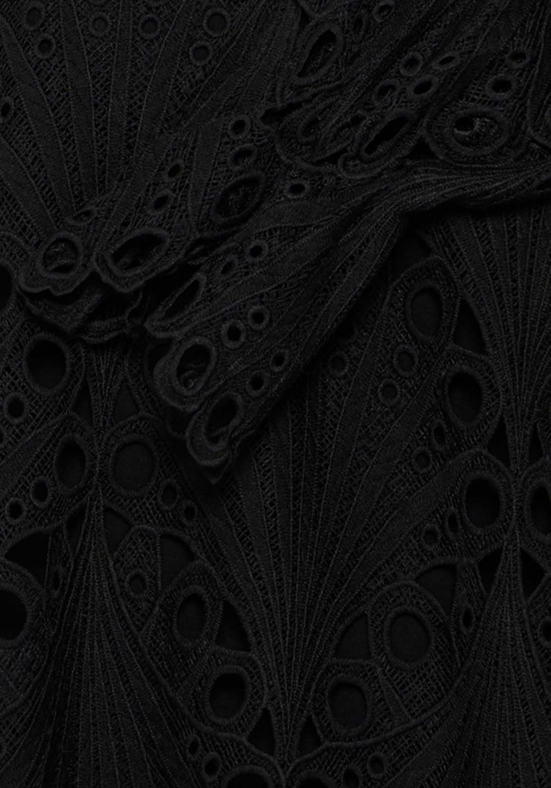 Fransa Long Sleeve Blouse - Black 2 Shaws Department Stores