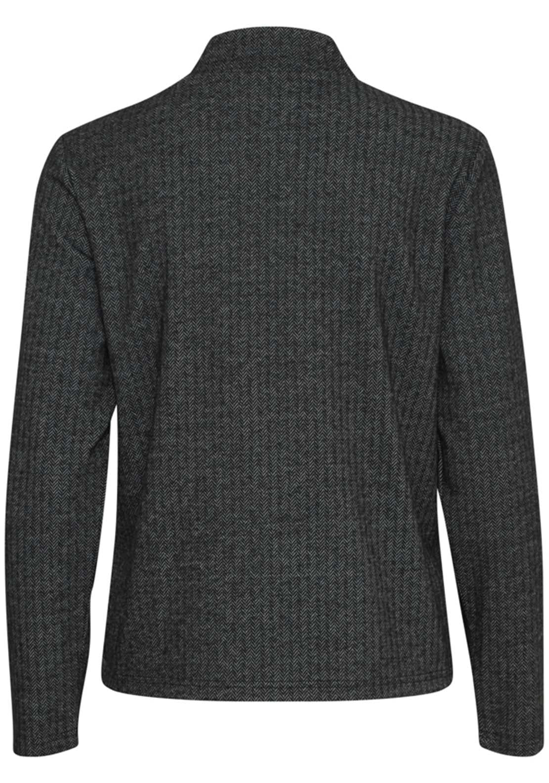 Fransa Long Sleeve Blouse - Black 3 Shaws Department Stores