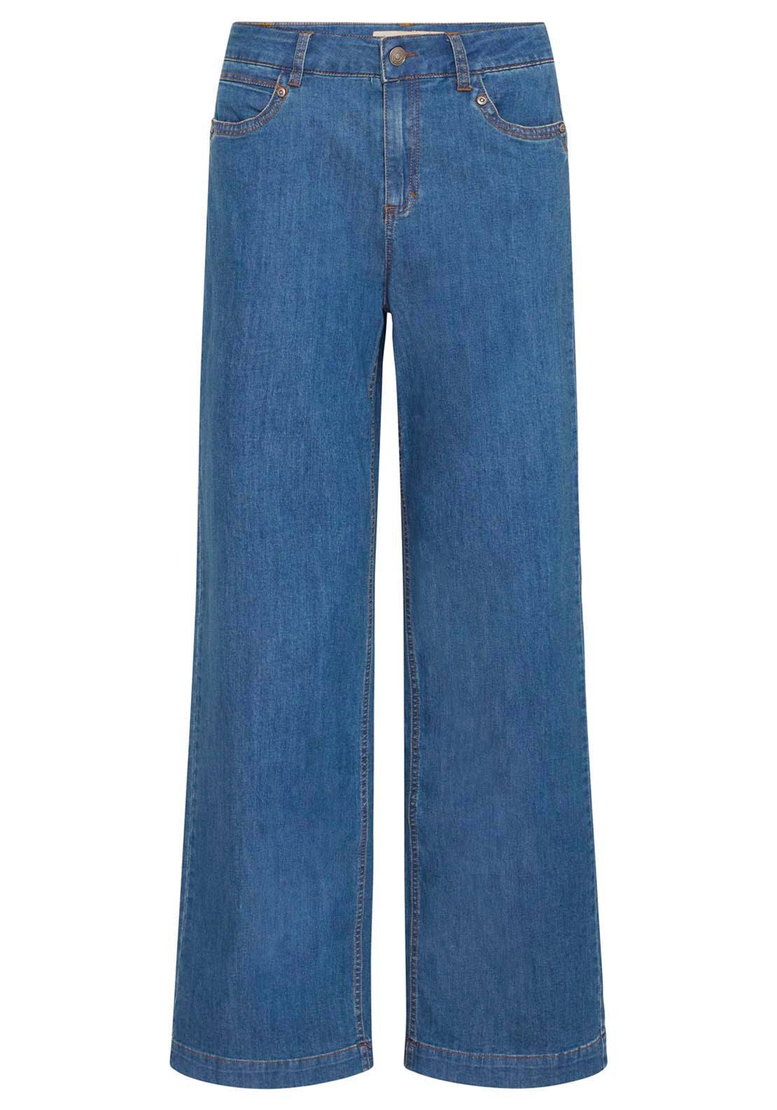 Fransa Denim Wide Leg Jeans - Denim 6 Shaws Department Stores