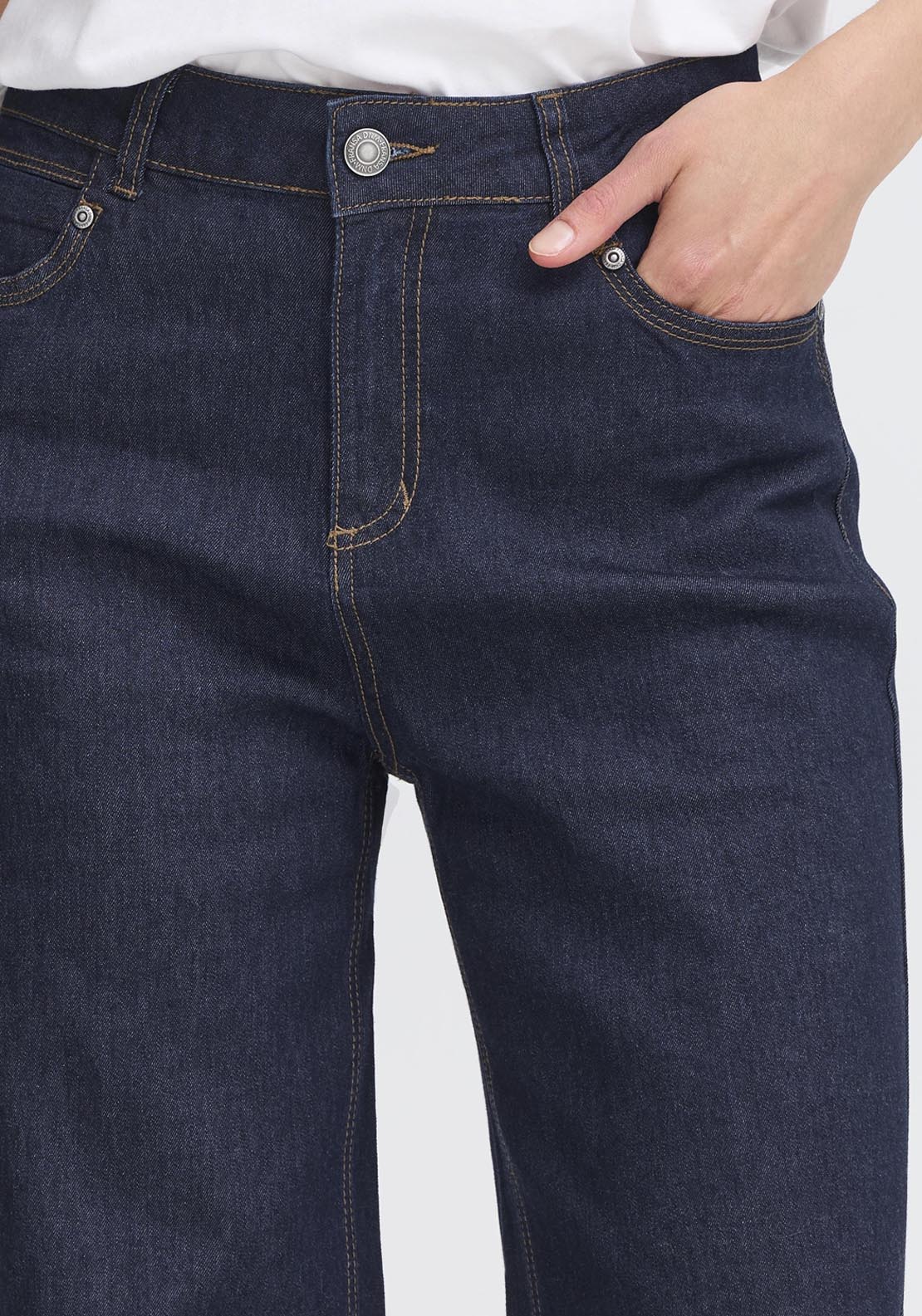 Fransa Denim Wide Leg Jeans - Denim 3 Shaws Department Stores