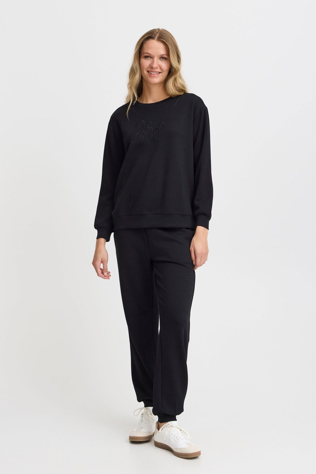Fransa Long Sleeve Sweater - Black 4 Shaws Department Stores
