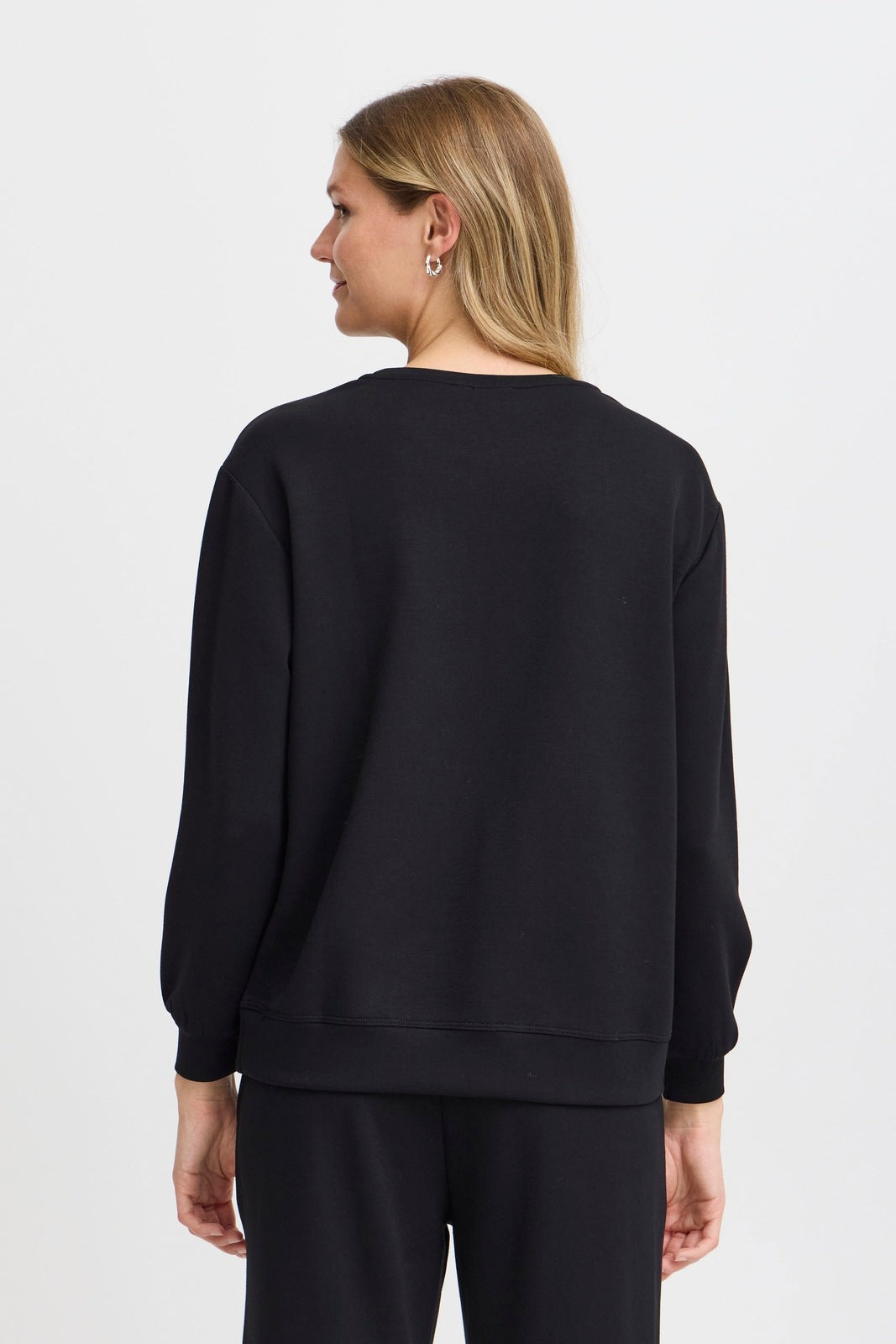 Fransa Long Sleeve Sweater - Black 5 Shaws Department Stores