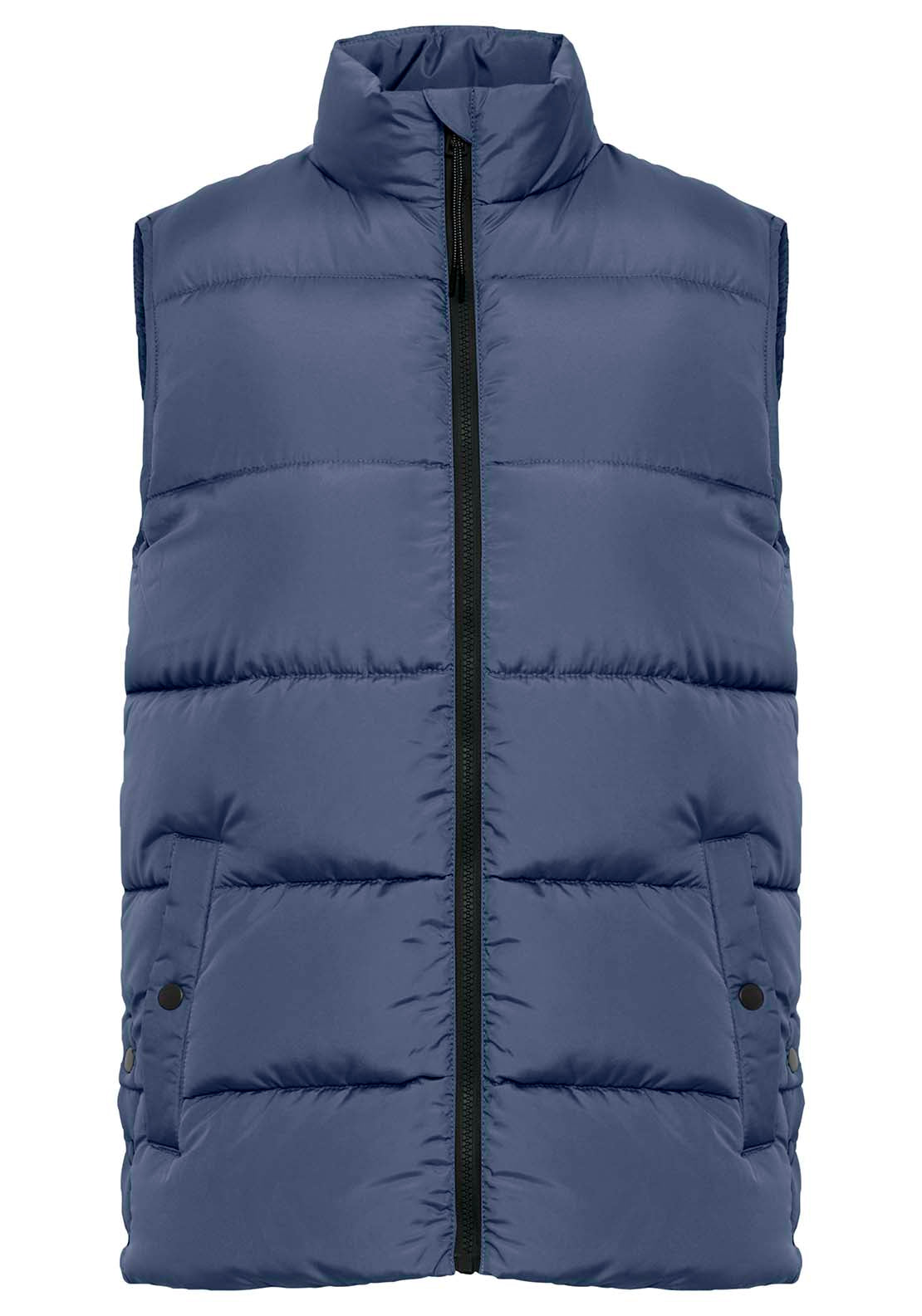 Fransa Puffer Gilet - Vintage Indigo 1 Shaws Department Stores