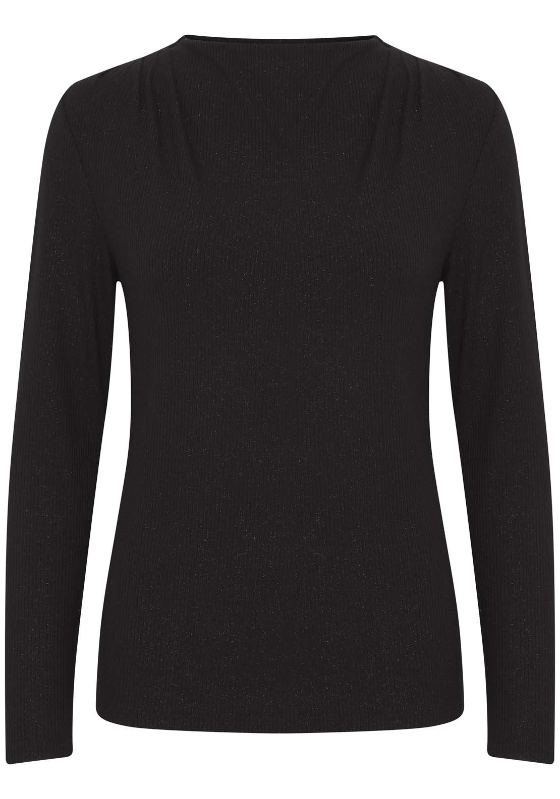 Fransa Long Sleeve T-Shirt - Black Mix 1 Shaws Department Stores