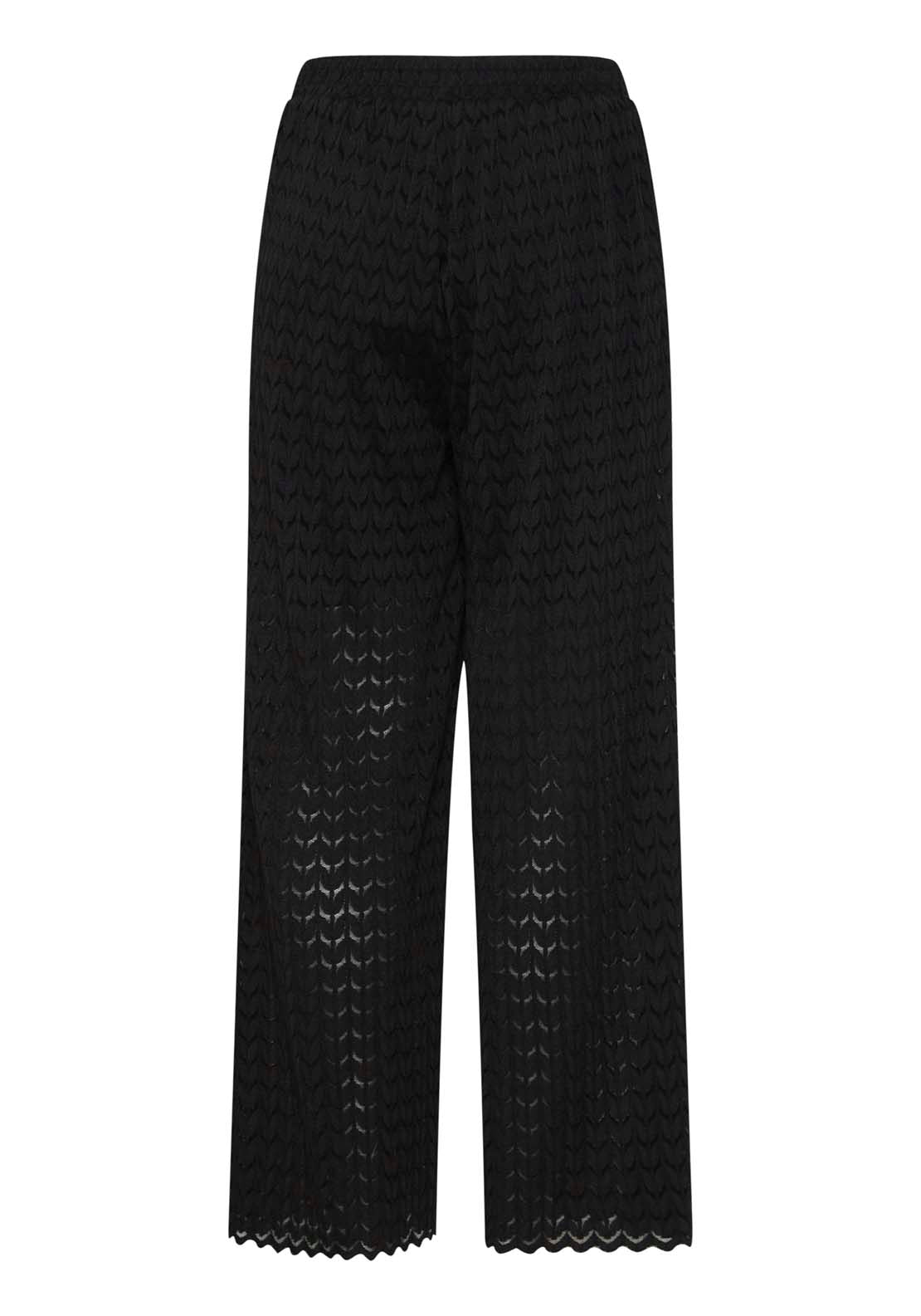 Fransa Casual Trousers - Black 4 Shaws Department Stores