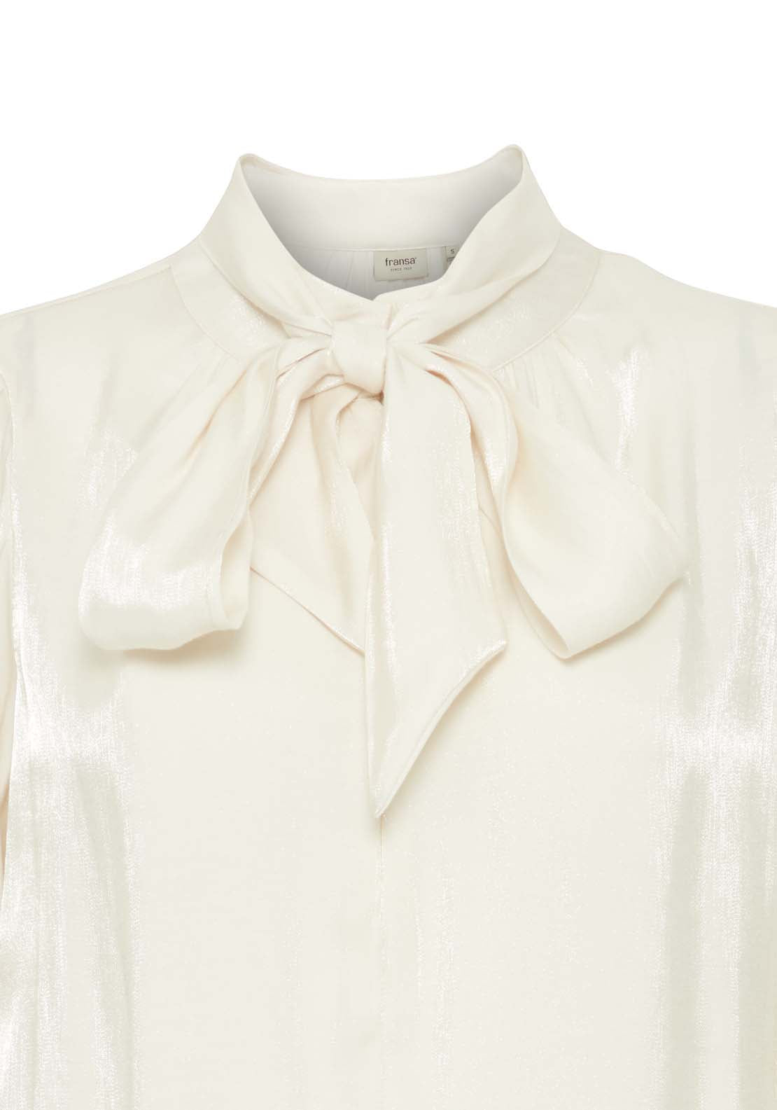 Fransa Long Sleeve Blouse - Birch 5 Shaws Department Stores