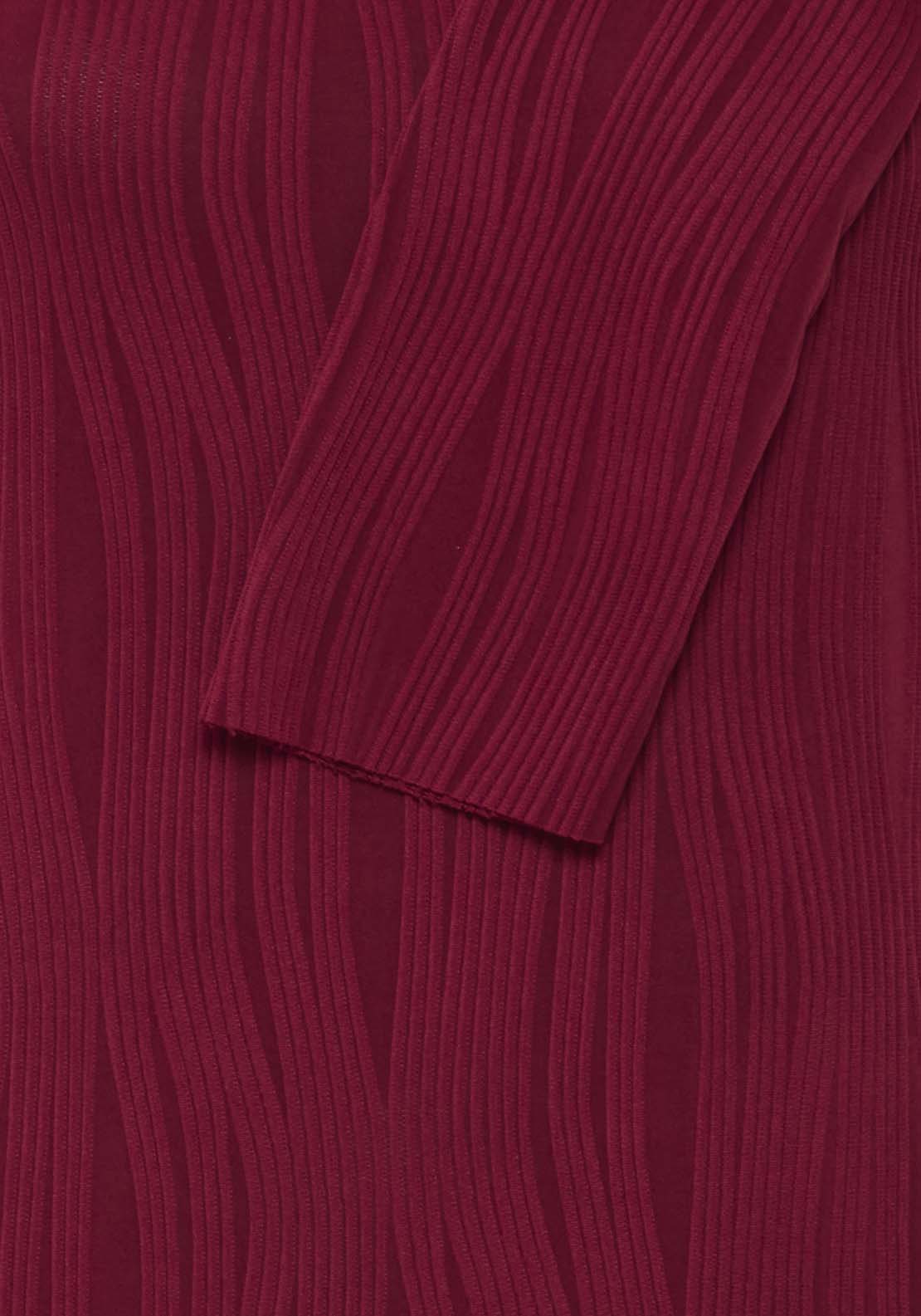 Fransa Jersey Dress - Beet Red 2 Shaws Department Stores