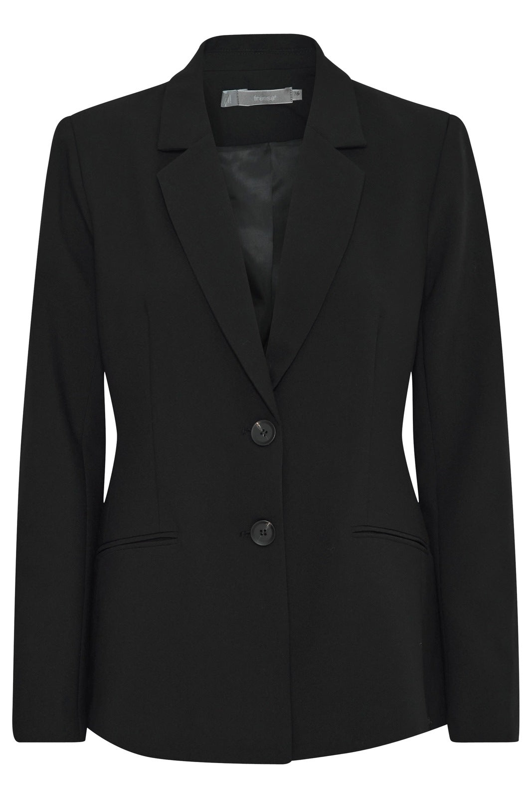Fransa Hip Length Blazer - Black 1 Shaws Department Stores
