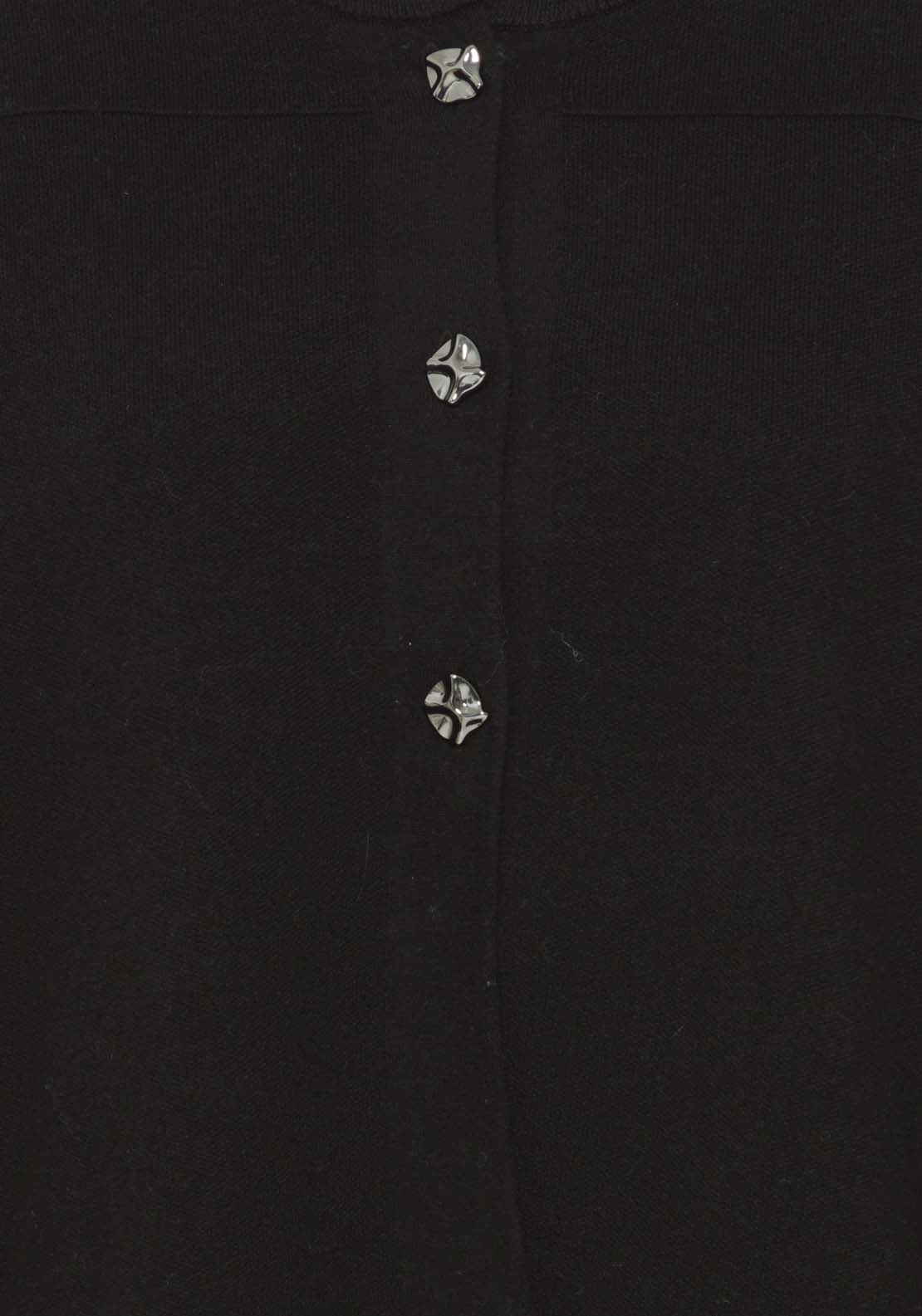 Fransa Knit Cardigan - Black 3 Shaws Department Stores