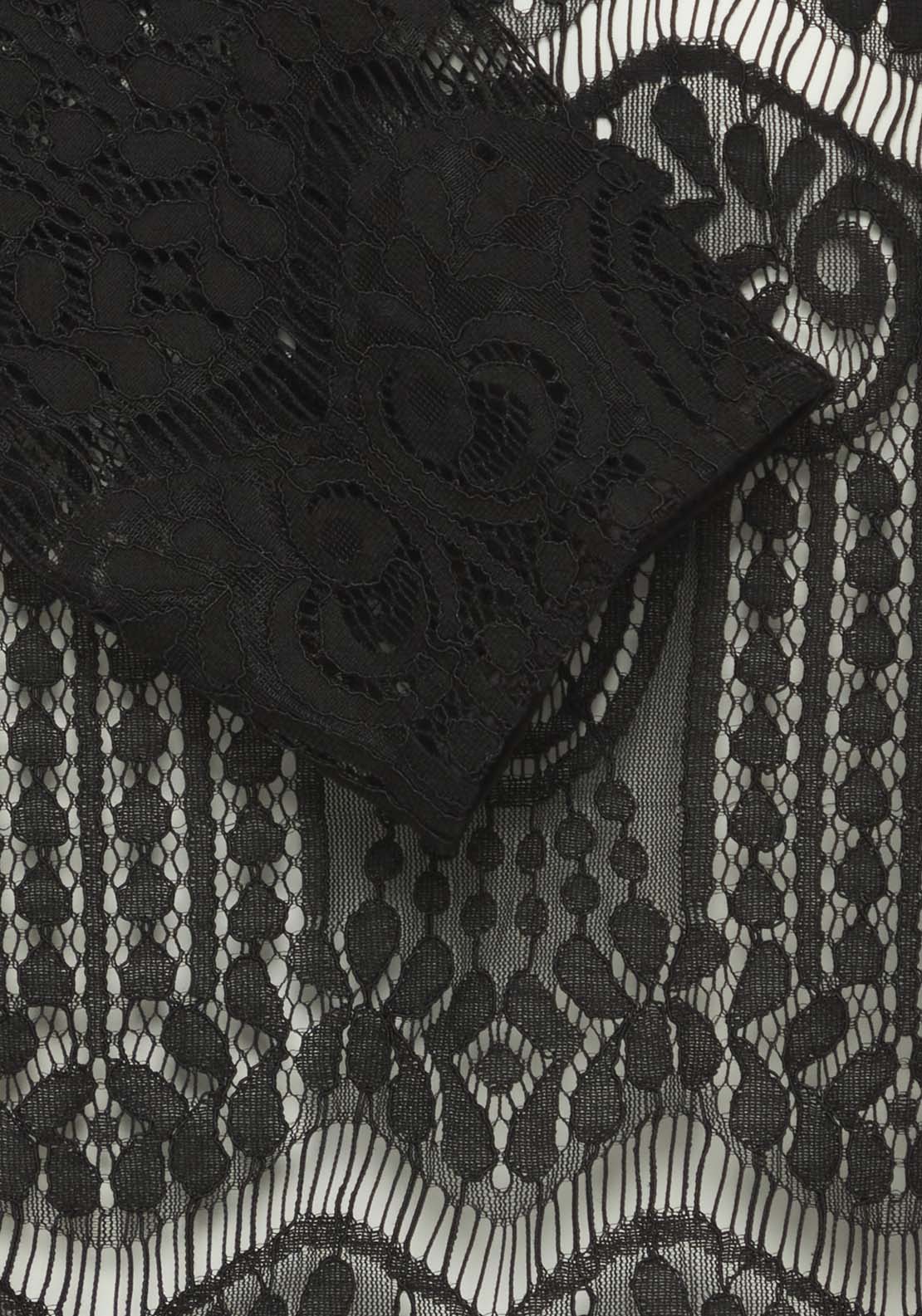 Fransa Long Sleeve Blouse - Black 2 Shaws Department Stores