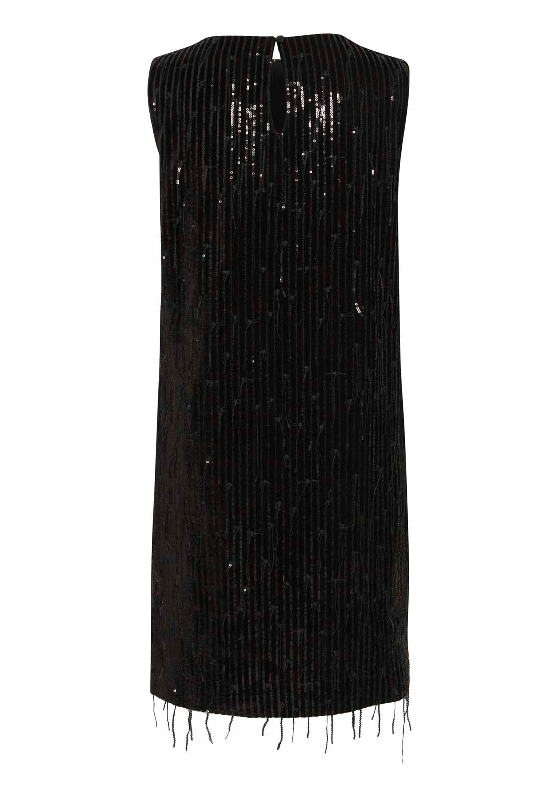 Fransa Jersey Dress - Black 2 Shaws Department Stores