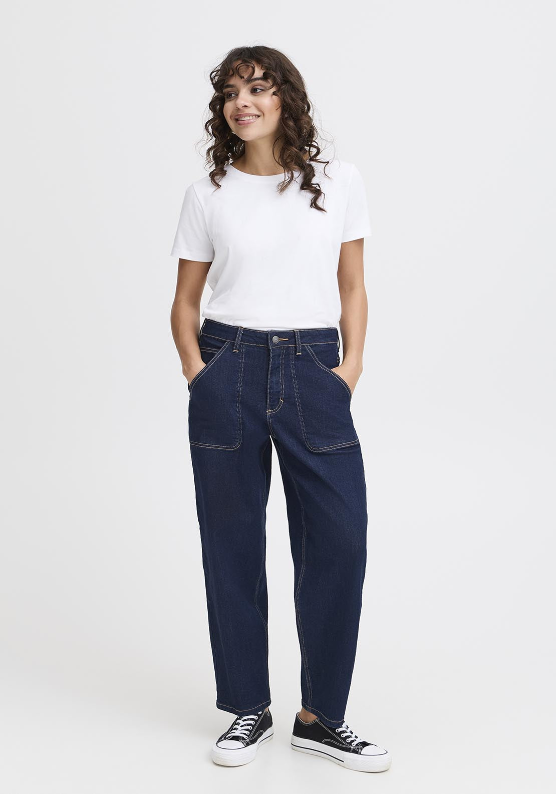 Fransa Casual Denim Jeans - Indigo Unwashed 5 Shaws Department Stores